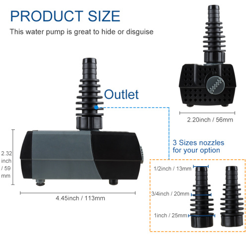 Aquarium HSUP-700 Electric Water Submersible Pump For Pond