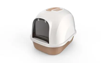 Closed Plastic Cat Toilet box Cat Litter Trays