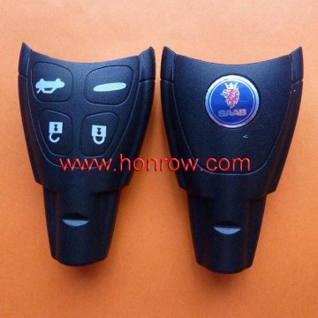 Honrow company 2014 hot sale SAAB 4 button remote key blank with blade with 50% free shipping free, saab key