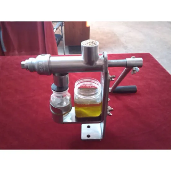 Mini Manual Hand Crank Oil Press Equipment Small Manual Hydraulic Oil Extracting Machine
