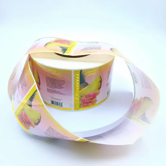 Waterproof Sticker Roll Supermarket Label Fruit Packaging