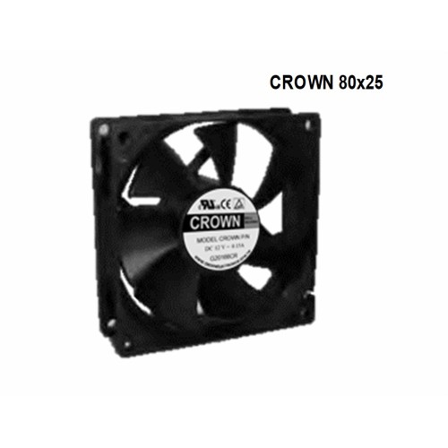 Crown 12V ADG08025 Ventilador de enfriamiento axial DC