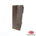 Brown Kraft Paper Bag Customized With PP Handles