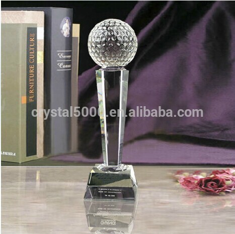 High quality crystal trophy fantasy football trophy custom trophy