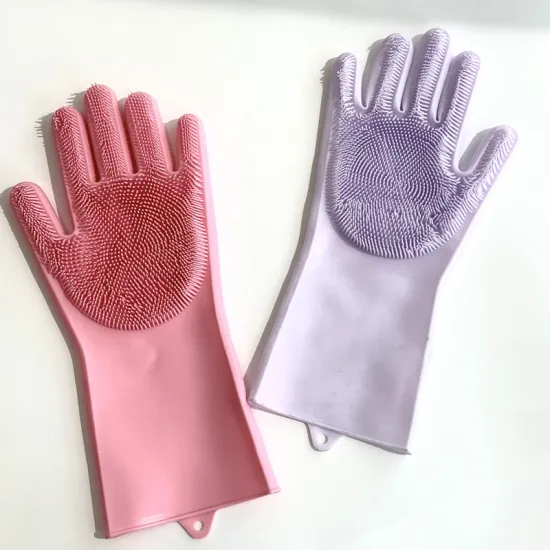 High-Temperature Resistance Silicone Dishwashing Gloves: Celebrity-Endorsed Kitchen Accessory for Safe Cleaning