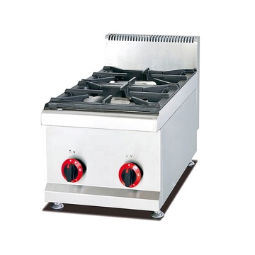 Przemysłowy 400 mm 2 palniki gamu gazowego gali kuchennej kuchennej kuchenki