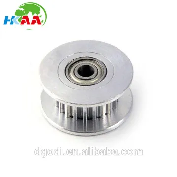 China OEM Aluminum Timing Belt Idler Pulley for 3D printers, 3mm Bore, 20 Teeth, for GT2 Belt