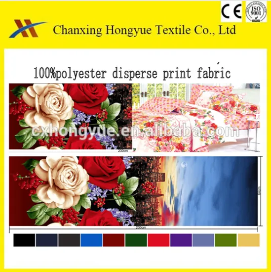 3D Polyester bed sheet fabric with Disperse printing used for home bedding sets/3D bed sheet fabric