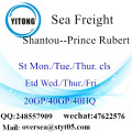 Transporte marítimo de frete marítimo de Shantou para Prince Rubert