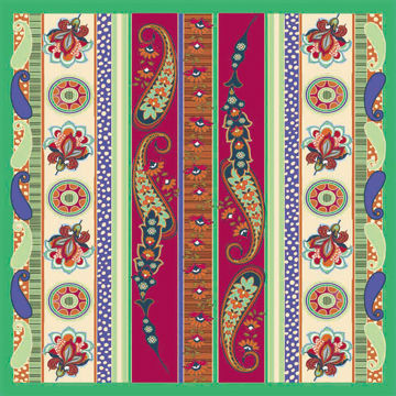 Tryckt sjal av ylle, färgglada design/stora storlek/fin textur, anpassade mönster accepteras