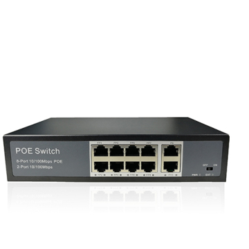 PSE1008E 10-port 100M 8-port POE switch standard IEEE802.3AT/AF v-lan250m