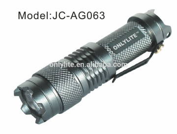 aluminum 100lm portable torch flashlight with clip