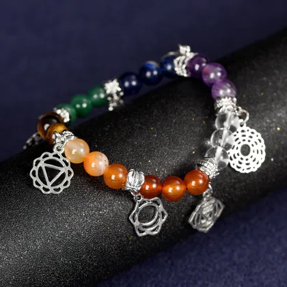 2023 New Seven Chakra Crystal Bracelet Jewelry for Women, Men, Boys, and Girls