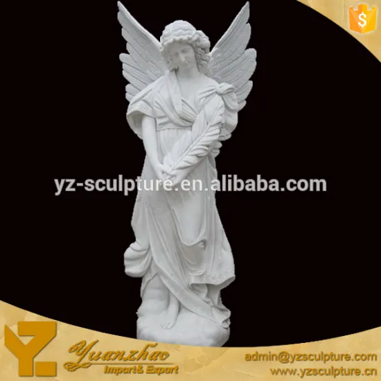 Large Size Natural Stone Carving Angel Sculpture for home decoration