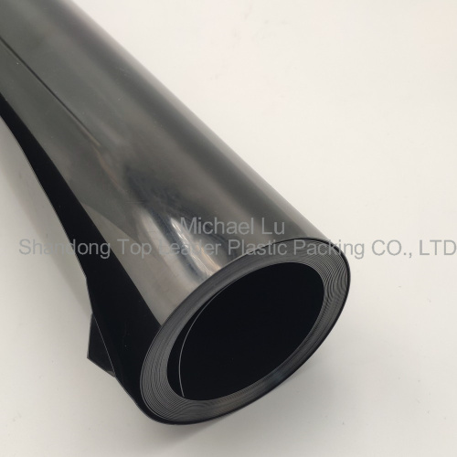 0,45 mm Black Opque Pet Flame Retardante