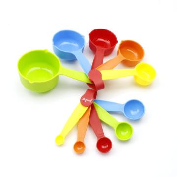 10PCS Plastik Messbecher und Löffel Set