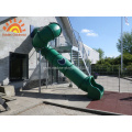 Family Outdoor Backyard Tube Slide Untuk anak-anak