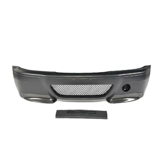 E46 M3 CSL Front Bumper with Carbon Splitters for 2-Door Coupe (2001-2006)