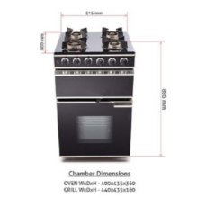 4 Burner Gas Gas Cooking Range forno