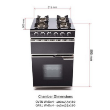 4 Burner Gas Gas Cooking Range forno