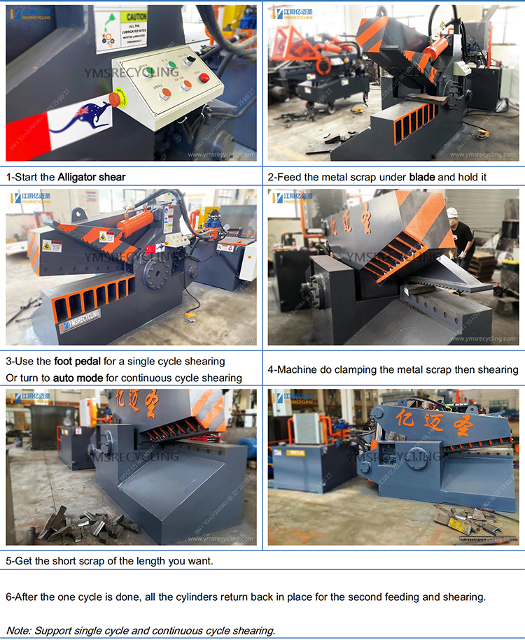 Q43 Alligator Shear Working Steps 2