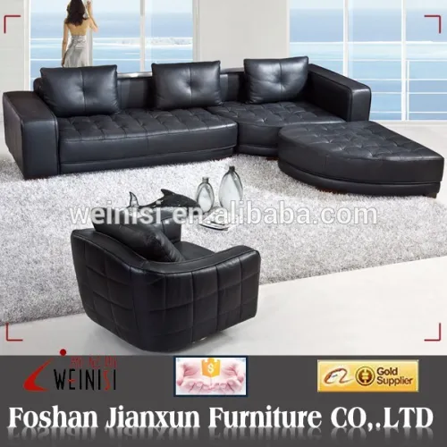 H082 European Design Furniture Leather Lounge Suites, High Quality H082
