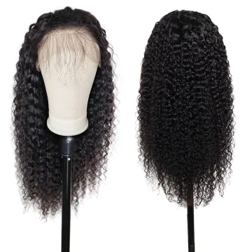Wholesale Fashionable 180 Density 13*4" water Wave 100% Brazilian Virgin Black Wig HD transparent lace front wigs human hair wig