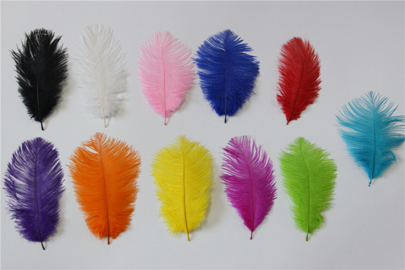 Feathers de avestruz sintética rosa 30cm-35cm para decoração de mesa de festas