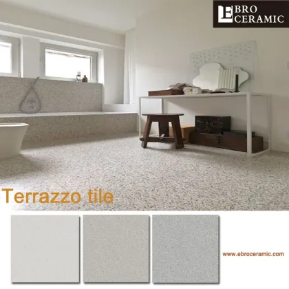 Ebro Ceramic new pouplar porcelain south star terrazzo floor tiles italy for building materials 600x600mm