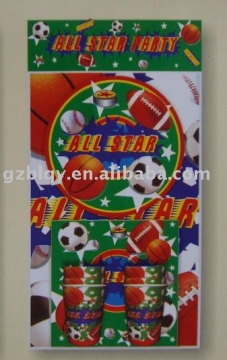 All Star party set for 6 person ,party pack,party supply,party favor