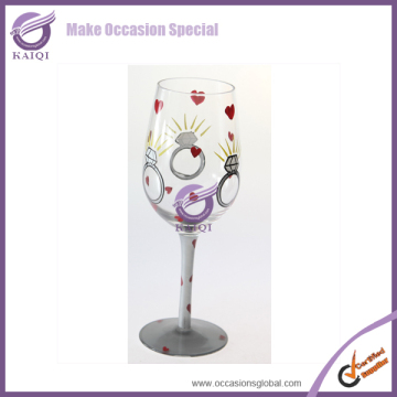#17564 straw for wine bottle/pink wine glass