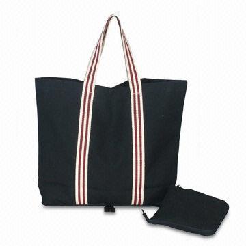 Canvas Shopping Bag with Foldable Small Size Purse