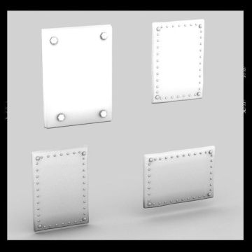 14 Inch Metal Hole Lcd Back Cover Oem Customized 60hz / 50hz
