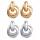 9 paires de boucles d&#39;oreilles bohème rétro grande spirale enroulée boucles d&#39;oreilles circulaire tribal boucles d&#39;oreilles femme spirale boucles d&#39;oreilles or