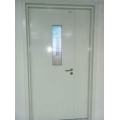 Single-opening electric steel flat door