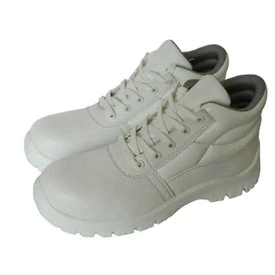 White leather light weight medical shoes for women