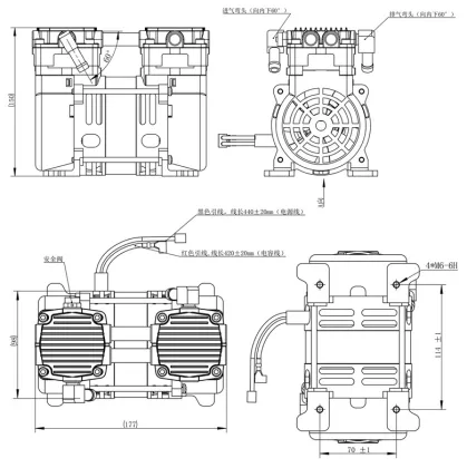 Factory Direct 220V Piston Air Compressor for Talos Draft Beer Cooler - Cheap Price
