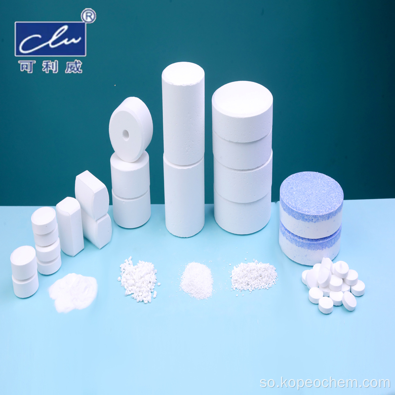 Qiimaha warshadda Al2 (SO4) 3 20G TAB flocculant ee daaweynta biyaha Aluminium Sulfate