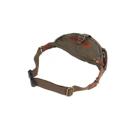 Men Tactical Canvas Army Fanny Pack Waist Bag