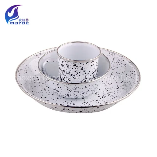 Metal Dinner Bowl Set