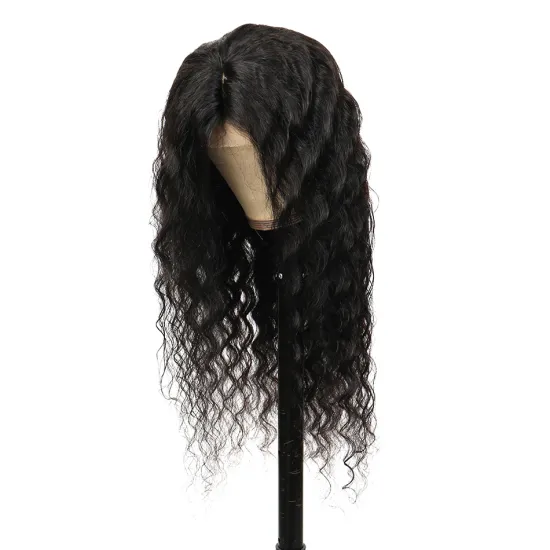 Water Wave HD Lace Frontal Wig Peruvian Deep Curly Wave Human Hair Full lace Wig 180% Density Wig