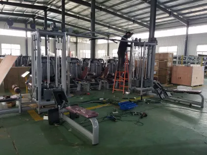 8 Station Multi Jungle Gym Fitness Machine - Crossover Function Trainer