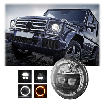 Round Headlight 7 inch Led Headlight High Low Beam Off-Road Headlamp  For CJ5-CJ8 Wrangler Jl Led Headlights