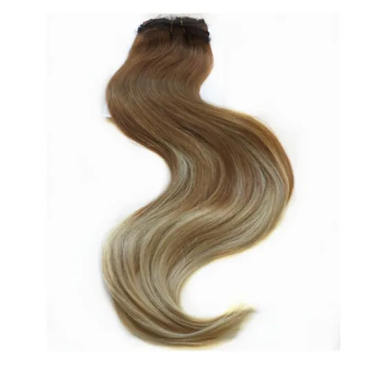 XUCHANG HARMONY 1 pack 20inch-22inch 260grams 7pcs set balayage virgin remy human hair ombre clip in hair extensions