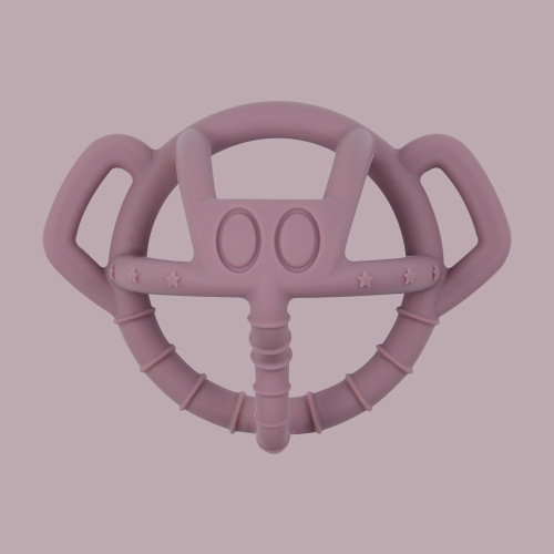 Elephant Shape Silicone Teething Ring Toy