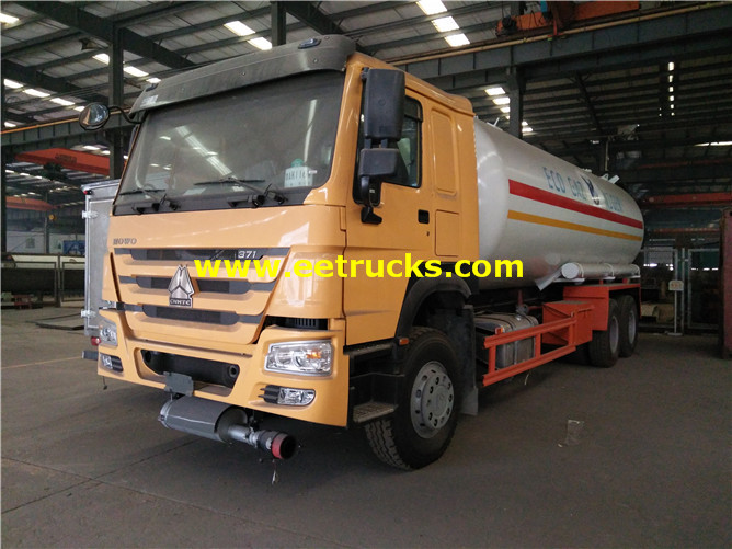 25 M3 HOWO Used LPG Tank Trucks