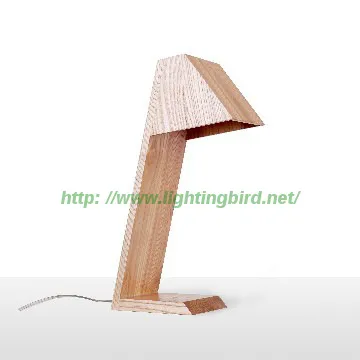 Reading Room Wood Table Lamps/Lightings With Wooden Shade