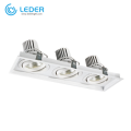 LEDER Innovativ högkvalitativ 38W*3 LED-downlight