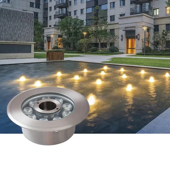 Refined IP68 12V 304 Stainless Steel Underwater Fountain Lights