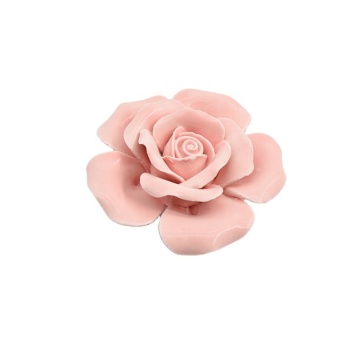 Pendientes de flores 3D de porcelana hechos a mano de lujo para manualidades y decoración